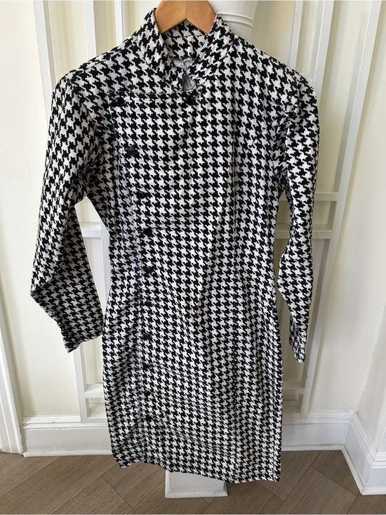 Betsey Johnson Dresses & Skirts - Iconic Vintage 1980’s Betsey Johnson Punk Grunge Black & White Houndstooth Dress